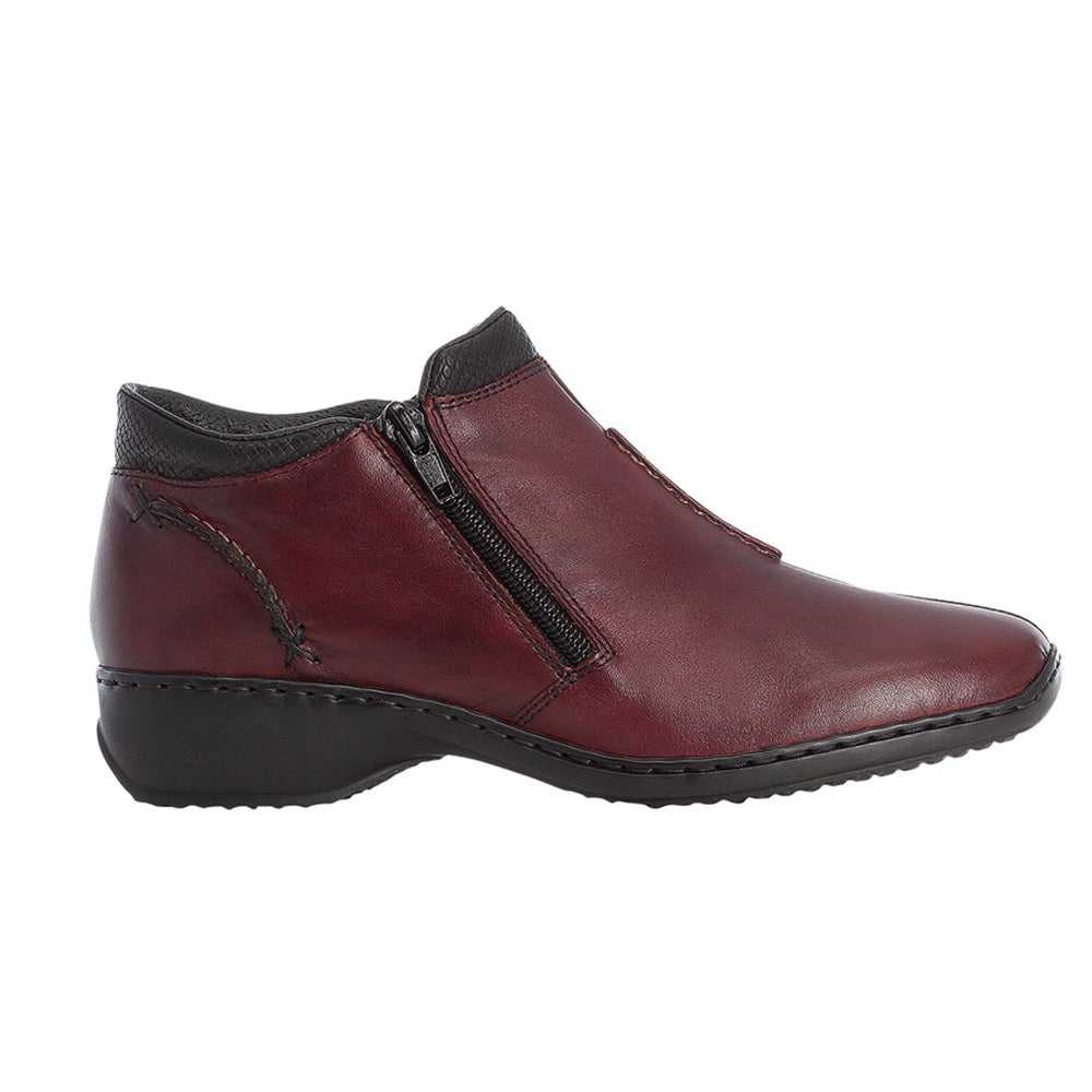 Salen22 Standard Fit Women's Leather Zip Fastening Ankle Boot