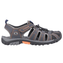 Load image into Gallery viewer, Sandhurst Standard Fit Men&#39;s Velcro Fastening Strappy Sport Style Sandal

