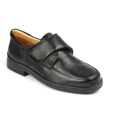 Load image into Gallery viewer, Terry - Men&#39;s Extra Wide Single Strap Touch Fastening Leather Shoe
