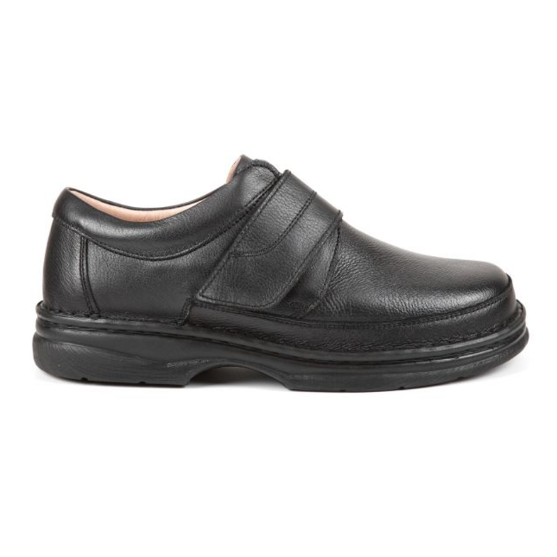 Todd Extra Wide Fit Men s Leather Velcro Fastening Shoe