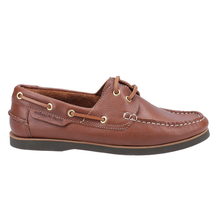 Load image into Gallery viewer, Hattie Standard Fit Women&#39;s Colour Block Leather Lace Up Boat Shoe
