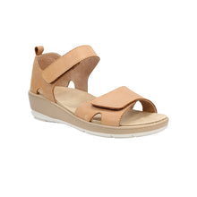 Load image into Gallery viewer, Viv Standard Fit Women&#39;s Dual Velcro Strap Fastening Mid Wedge Sandal
