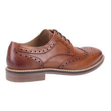 Load image into Gallery viewer, Bryson Standard Fit Men&#39;s Leather Brogue Lace Up Shoe
