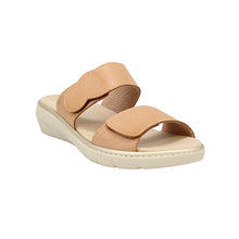 Load image into Gallery viewer, Malaya Wide Fit Women&#39;s Double Touch Fastening Strap Slip On Sandal
