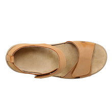 Load image into Gallery viewer, Viv Standard Fit Women&#39;s Dual Velcro Strap Fastening Mid Wedge Sandal
