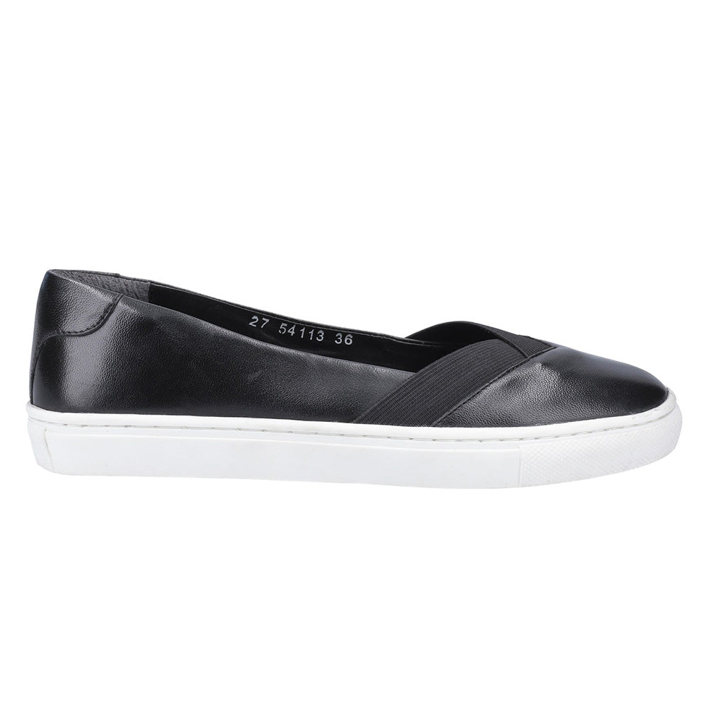 Tiffany Standard Fit Women's Leather Elastic Combination Slip On Sport Style Shoe