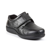 Load image into Gallery viewer, Zurich - Extra Wide Fit Women&#39;s Leather Velcro Touch Fastening Flat Shoe
