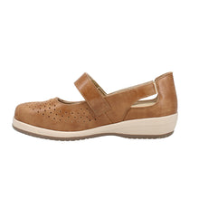 Load image into Gallery viewer, Ada 23 Extra Wide Women&#39;s Leather Soft Touch Fastening Cut Out Design Mary Jane Style Flat Shoe
