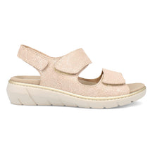 Load image into Gallery viewer, Adalyn Wide Fit Women&#39;s Triple Velcro Adjustable Strap Wedge Sandal
