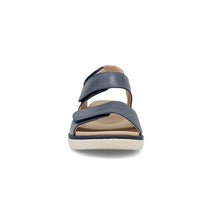 Load image into Gallery viewer, Adalyn Wide Fit Women&#39;s Triple Velcro Adjustable Strap Wedge Sandal
