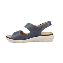 Load image into Gallery viewer, Adalyn Wide Fit Women&#39;s Triple Velcro Adjustable Strap Wedge Sandal
