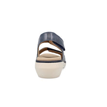 Load image into Gallery viewer, Adalyn Wide Fit Women&#39;s Triple Velcro Adjustable Strap Wedge Sandal
