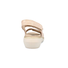 Load image into Gallery viewer, Adalyn Wide Fit Women&#39;s Triple Velcro Adjustable Strap Wedge Sandal
