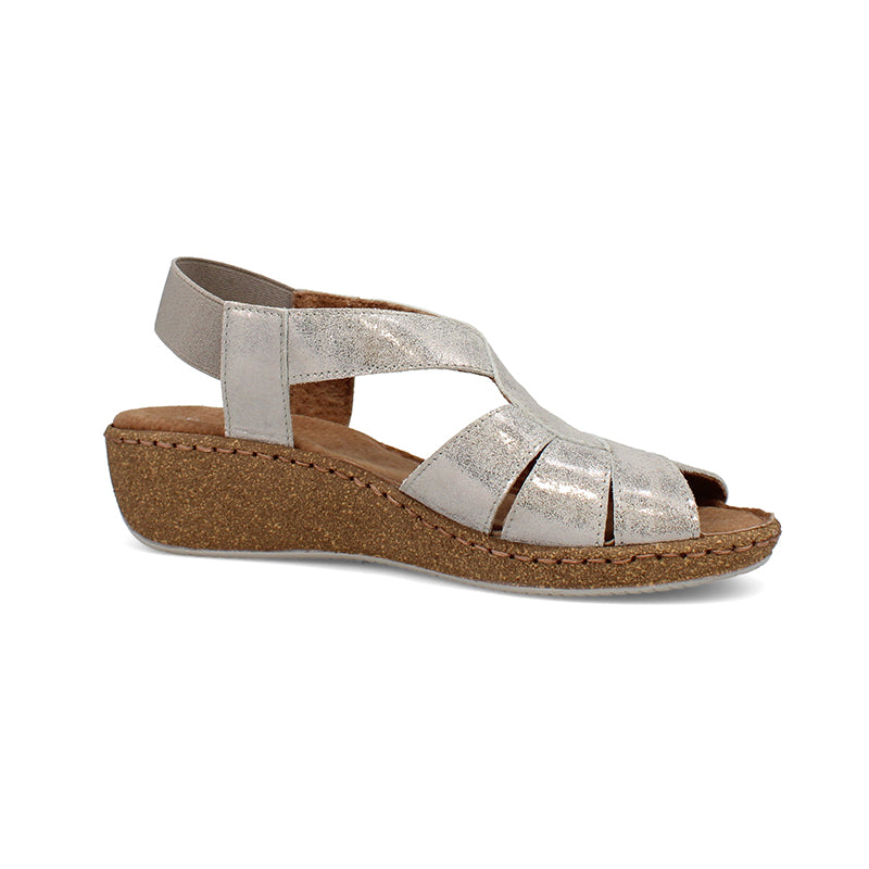 Wide fit sales elasticated sandals