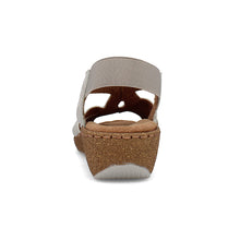 Load image into Gallery viewer, Alina Wide Fit Women&#39;s Elasticated Sling Back Wedge Sandal
