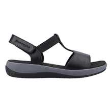 Load image into Gallery viewer, Sylvie Standard Fit Women&#39;s Leather &amp; Elastic Strappy Sport Style Sandal With Single Touch Fastening Back Strap
