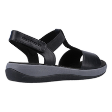 Load image into Gallery viewer, Sylvie Standard Fit Women&#39;s Leather &amp; Elastic Strappy Sport Style Sandal With Single Touch Fastening Back Strap
