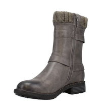 Load image into Gallery viewer, Bellatrix Standard Fit Women&#39;s Dual Buckle Detail Calf Boot
