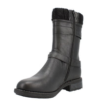 Load image into Gallery viewer, Bellatrix Standard Fit Women&#39;s Dual Buckle Detail Calf Boot
