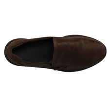 Load image into Gallery viewer, Cara Wide Fit Women&#39;s Easy Access Zip Feature Leather Slip On Shoe
