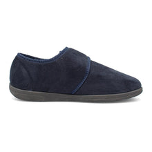 Load image into Gallery viewer, Charles Wide Fit Men&#39;s Soft Touch Warm Lined Velcro Strap Fastening Slipper
