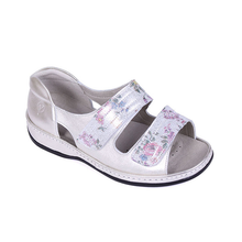 Load image into Gallery viewer, Cheryl - Women&#39;s Ultra Wide Strappy Flat Leather Sandal
