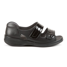 Load image into Gallery viewer, Cheryl - Women&#39;s Ultra Wide Strappy Flat Leather Sandal

