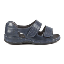 Load image into Gallery viewer, Cheryl - Women&#39;s Ultra Wide Strappy Flat Leather Sandal
