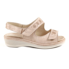 Load image into Gallery viewer, Chloe - Extra Wide Fit Women&#39;s Leather Strappy Sandal
