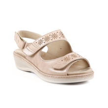 Load image into Gallery viewer, Chloe - Extra Wide Fit Women&#39;s Leather Strappy Sandal
