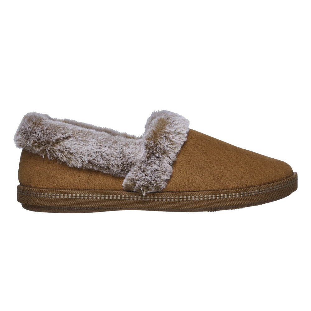 Cozy Campfire-Team Toasty Standard Fit Women's Microfibre Suede Fur Lined Slipper