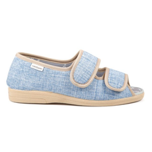 Load image into Gallery viewer, Dora - Women&#39;s Extra Wide Lightweight Flat Open Toed Shoe
