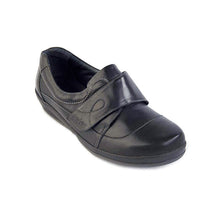 Load image into Gallery viewer, Farden - Women&#39;s Extra Wide Extra Long Strap Flat Leather Shoe
