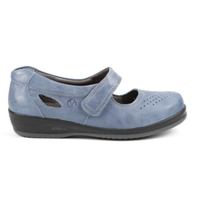 Load image into Gallery viewer, Farlow - Women&#39;s Extra Wide Adjustable Fastening Leather Shoe
