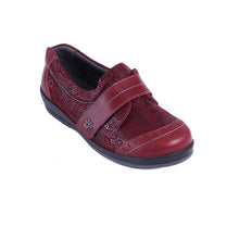 Load image into Gallery viewer, Fenwick - Women&#39;s Extra Wide Fit With Extra Long Strap Fastening Leather Shoe
