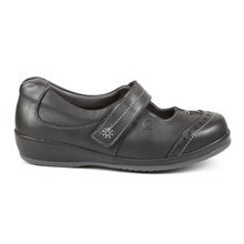 Load image into Gallery viewer, Filton - Women&#39;s Extra Wide Width &amp; Extra Long Strap Fastening Two Tone Leather Shoe
