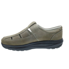 Load image into Gallery viewer, Fisherman Wide Fit Men&#39;s Nubuck Leather Velcro Fastening Closed Toe Sandal
