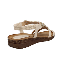 Load image into Gallery viewer, Naples Standard Fit Women&#39;s Floral Detail Strappy Sandal
