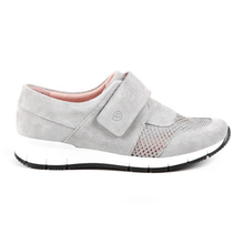Load image into Gallery viewer, Amy - Wide Fit Women&#39;s Leather Velcro Fastening Sport Style Shoe
