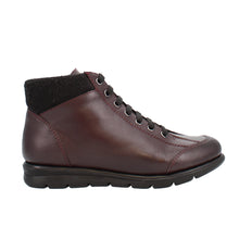 Load image into Gallery viewer, Kitty Wide Fit Women&#39;s Leather Lace Up &amp; Inner Zip Fastening Ankle Boot
