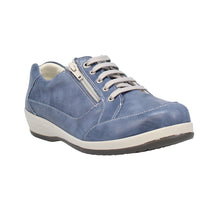 Load image into Gallery viewer, Marge 23 Extra Wide Women&#39;s Leather Lace &amp; Zip Fastening Flat Shoe
