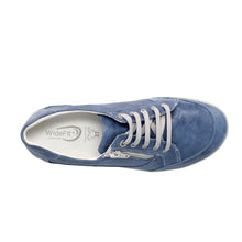 Load image into Gallery viewer, Marge 23 Extra Wide Women&#39;s Leather Lace &amp; Zip Fastening Flat Shoe
