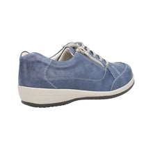 Load image into Gallery viewer, Marge 23 Extra Wide Women&#39;s Leather Lace &amp; Zip Fastening Flat Shoe
