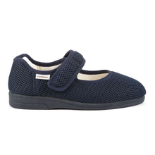 Load image into Gallery viewer, Mary - Women&#39;s Extra Wide Fit, Lightweight, Single Strap Touch Fastening Flat Shoe
