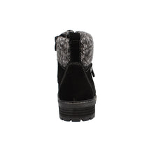 Load image into Gallery viewer, Melodie22 Wide Fit Women&#39;s Knitted Trim Lace Up Suede Boot
