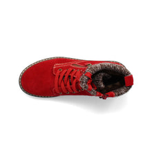 Load image into Gallery viewer, Melodie22 Wide Fit Women&#39;s Knitted Trim Lace Up Suede Boot
