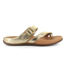 Load image into Gallery viewer, Nusa Standard Fit Women&#39;s Adjustable Buckle Fastening Strappy Metallic Flat Slip On Sandal
