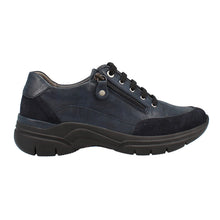 Load image into Gallery viewer, Peggy Wide Fit Women&#39;s Leather - Nubuck Mix Zip &amp; Lace Up Sport Style Casual Shoe
