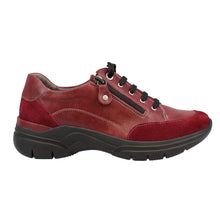 Load image into Gallery viewer, Peggy Wide Fit Women&#39;s Leather - Nubuck Mix Zip &amp; Lace Up Sport Style Casual Shoe
