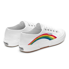 Load image into Gallery viewer, 2750 Rainbow Embroidered Standard Fit Women&#39;s Canvas Trainer
